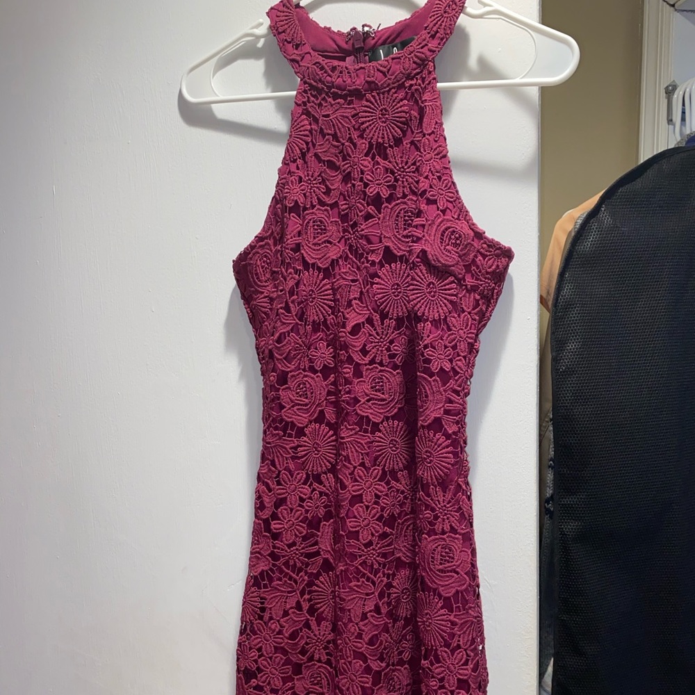 Lulus Magenta sleeveless dress